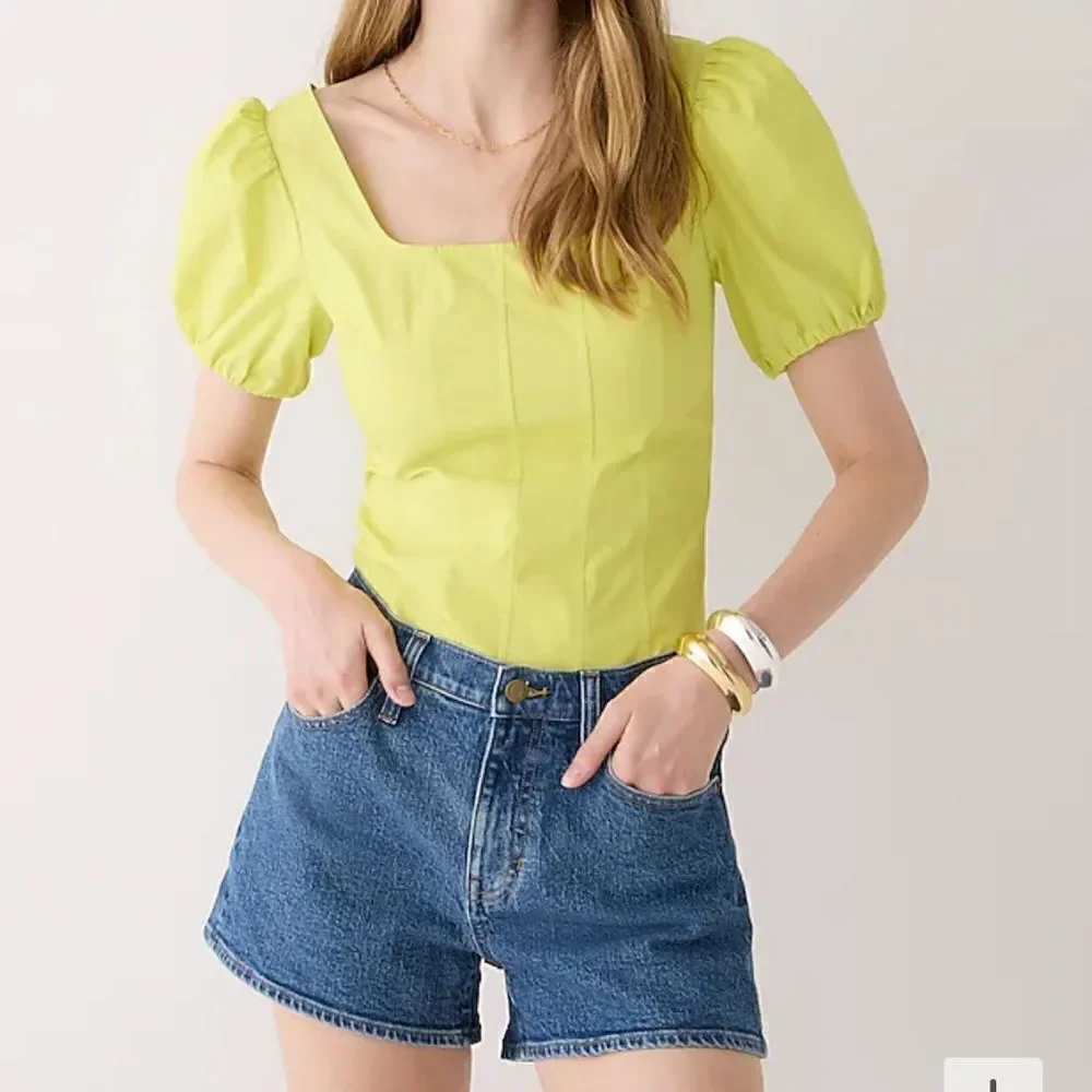 NWT J crew lemon sorbet corset top women size 2 - Picture 1 of 7